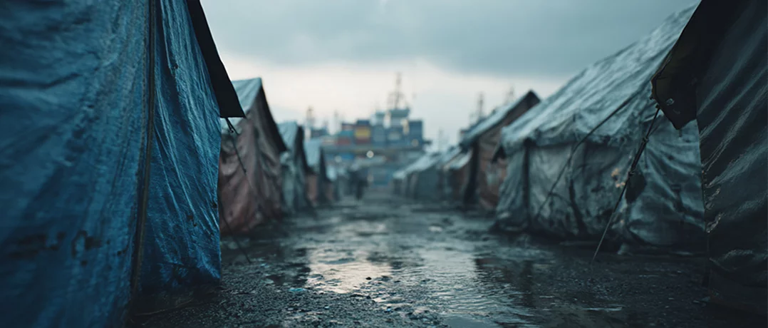 When displacement shelters risk demographic shift