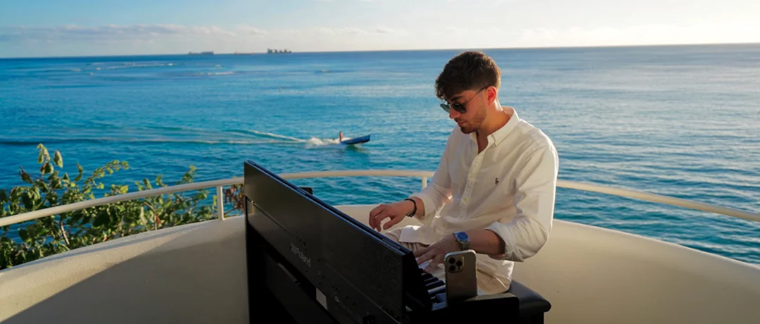 Marc Hanania found his voice at the piano