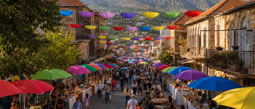 The flower festival of Hasroun
