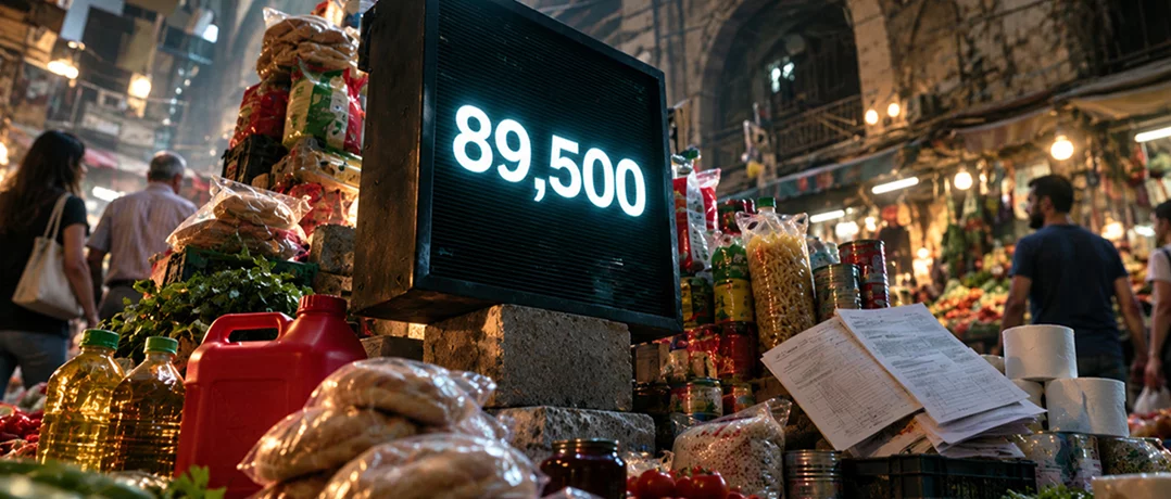 What is keeping the Lebanese Lira at 89,500?