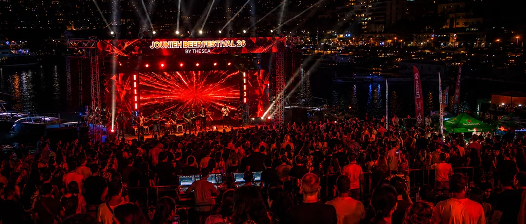 The stage is in the sea, the party is in Jounieh
