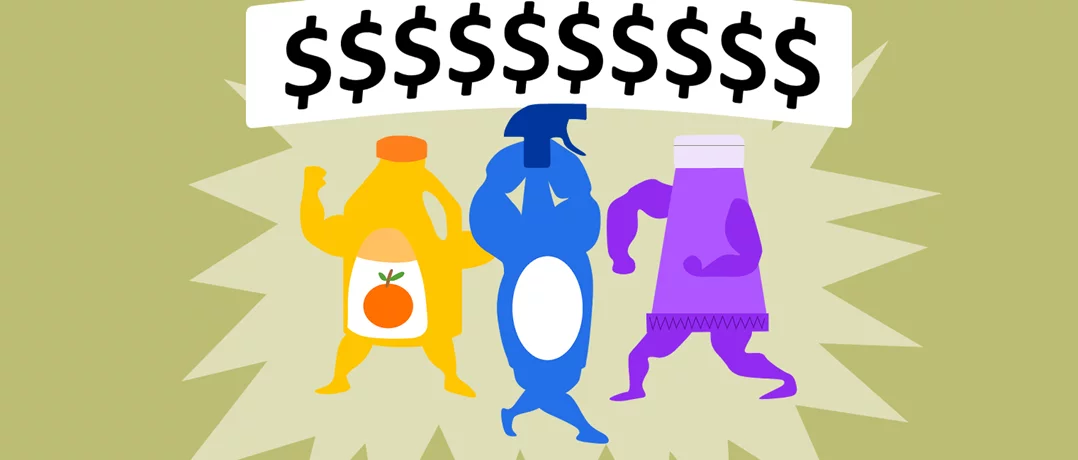 The more energy a product needs, the higher its price