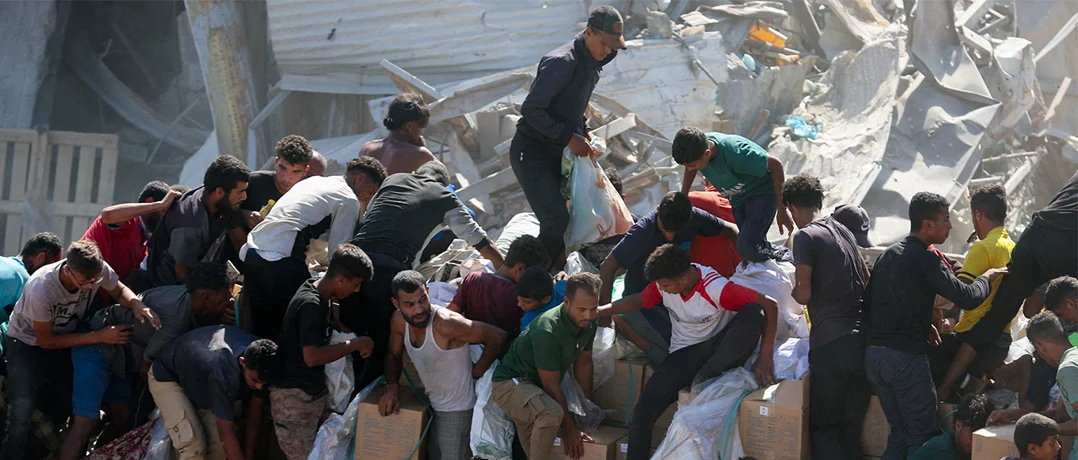 Controversy arises amid aid truck looting in Gaza