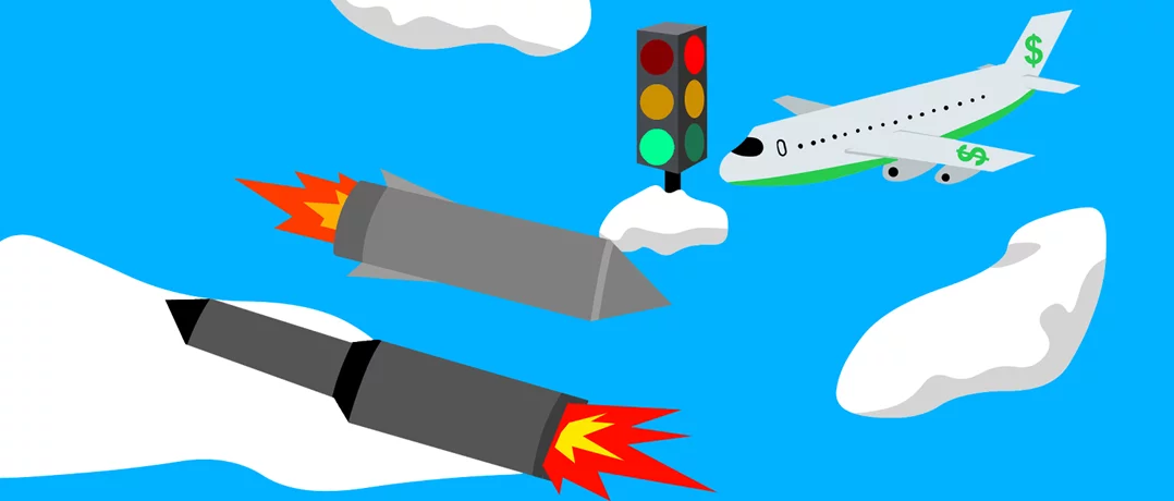 The Middle East airspace crisis