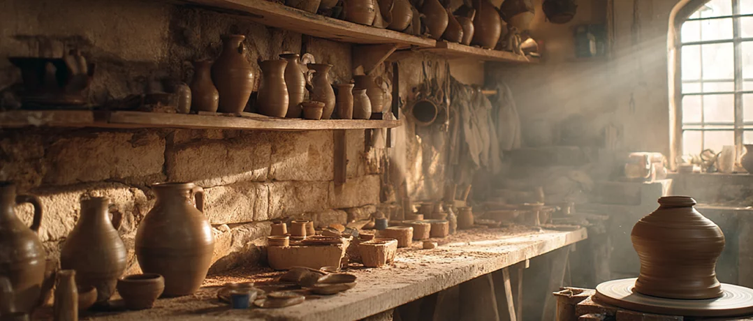 A village made of clay