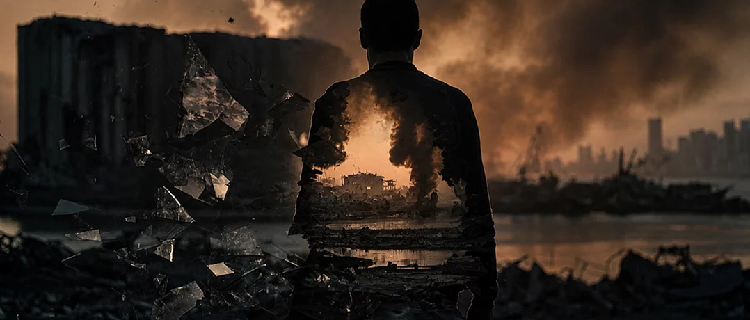 The pieces the explosion stole