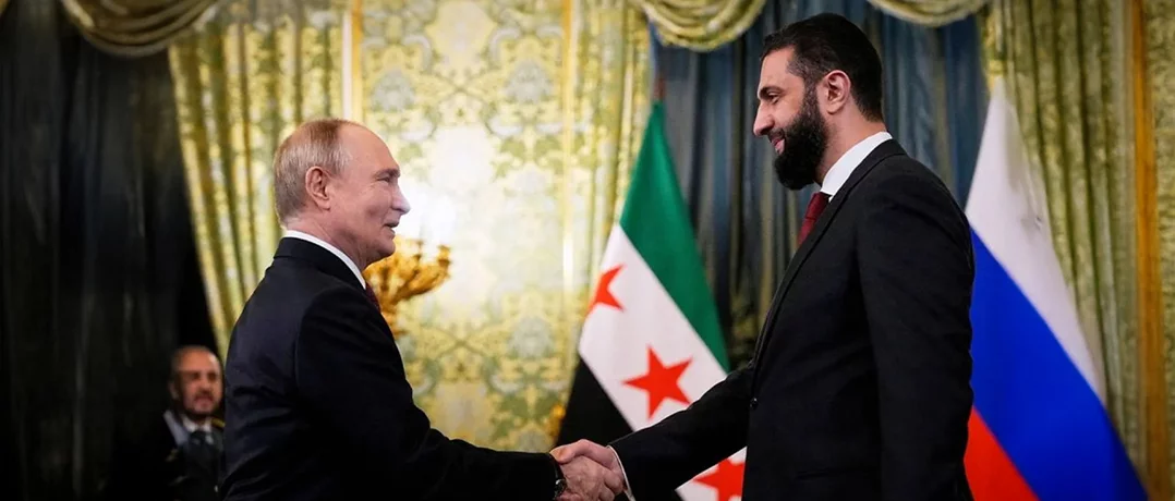 Longtime foes, Putin and Sharaa, meet in Moscow