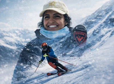 The 15-year-old Lebanese ski champion