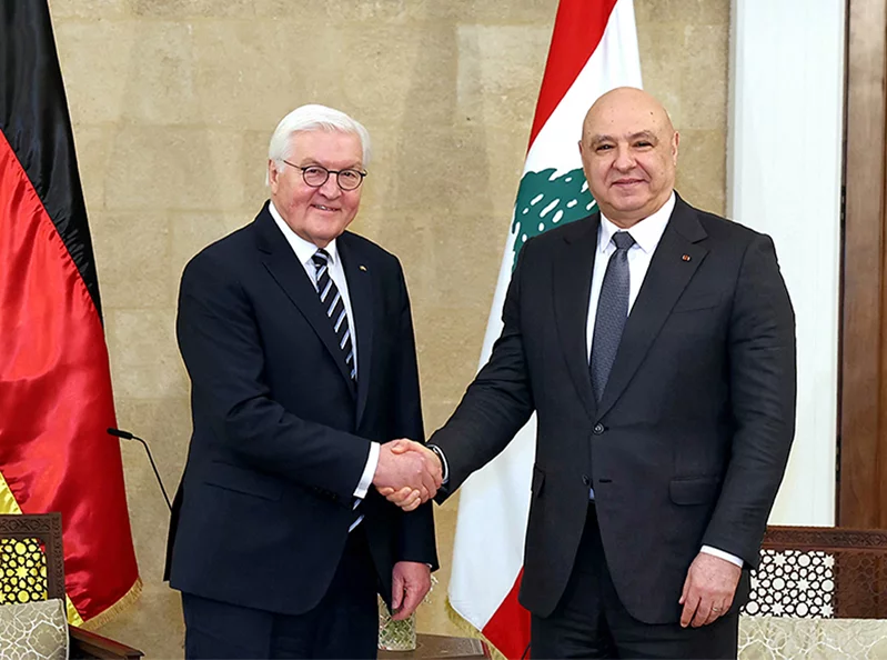 Germany’s president renews support for Lebanon