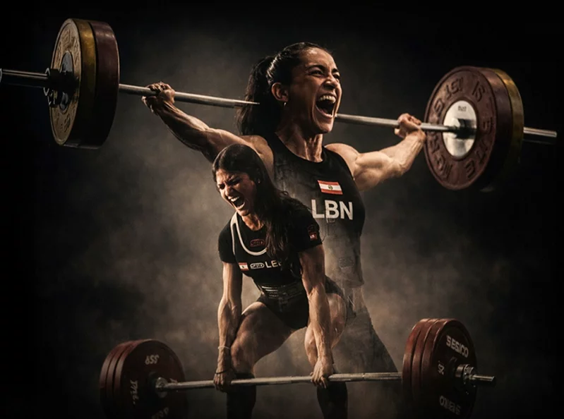 Two Lebanese women lifting their country higher