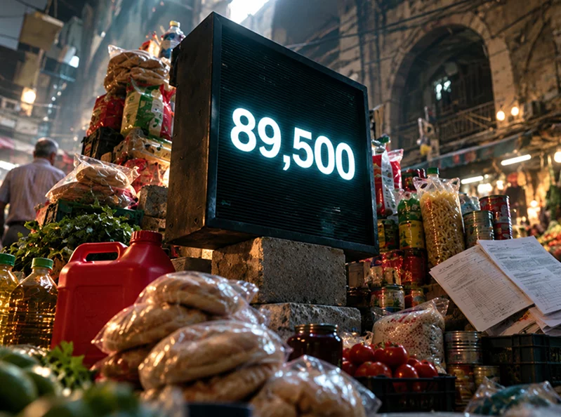 What is keeping the Lebanese Lira at 89,500?