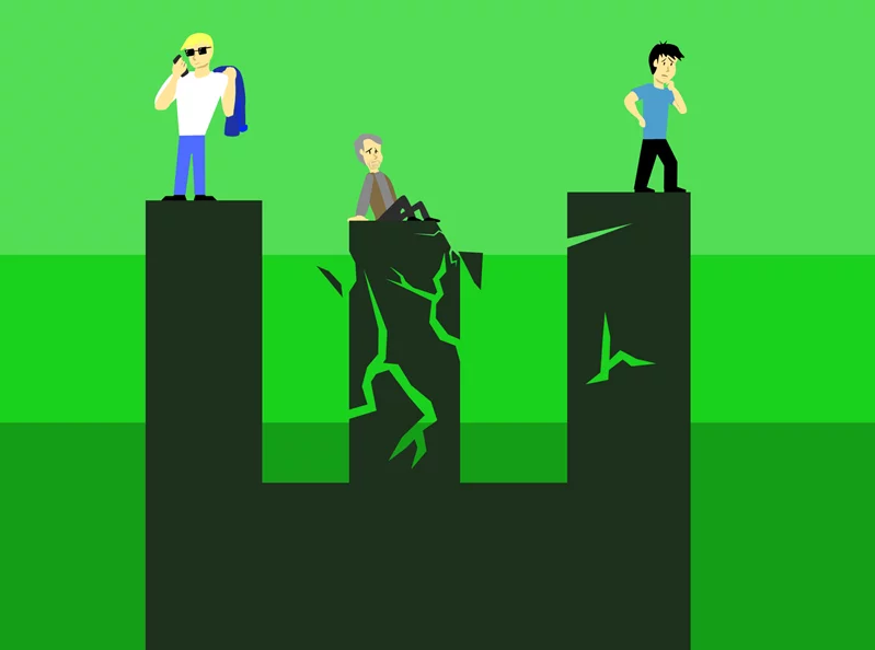 The E-shaped economy and the rise of three-tiered inequality