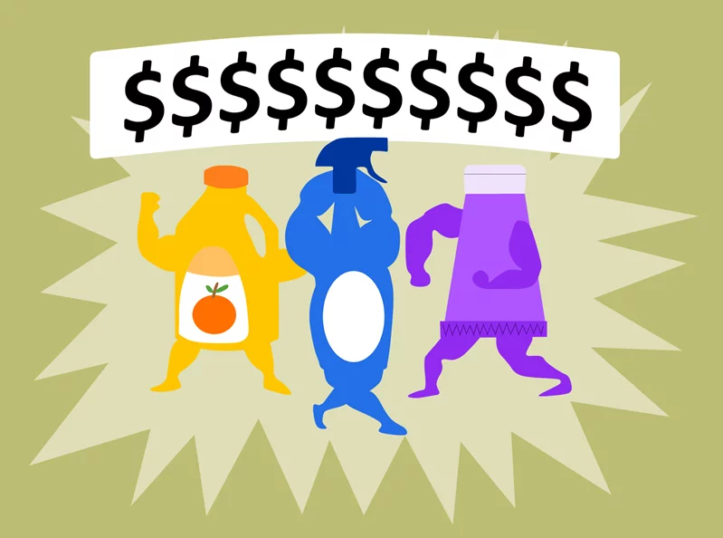 The more energy a product needs, the higher its price
