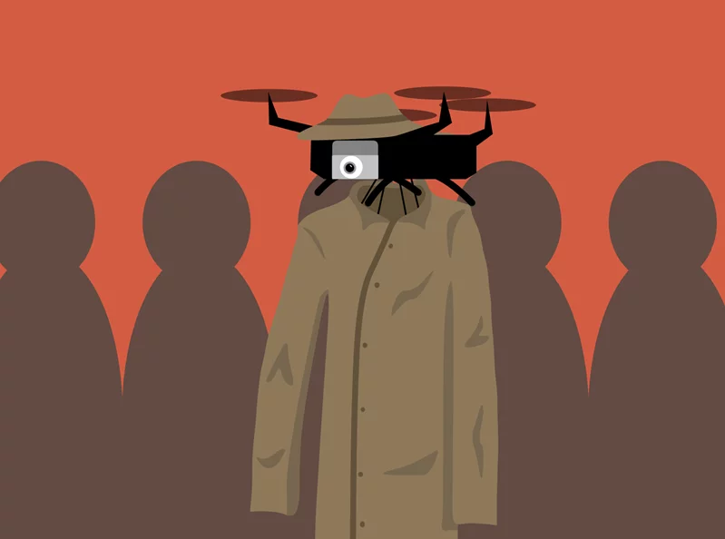 Who has the right to fly drones in Lebanon?