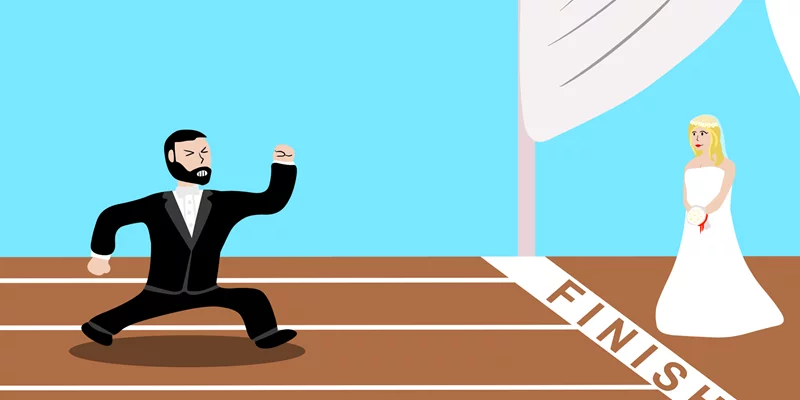 Tying the knot... eventually