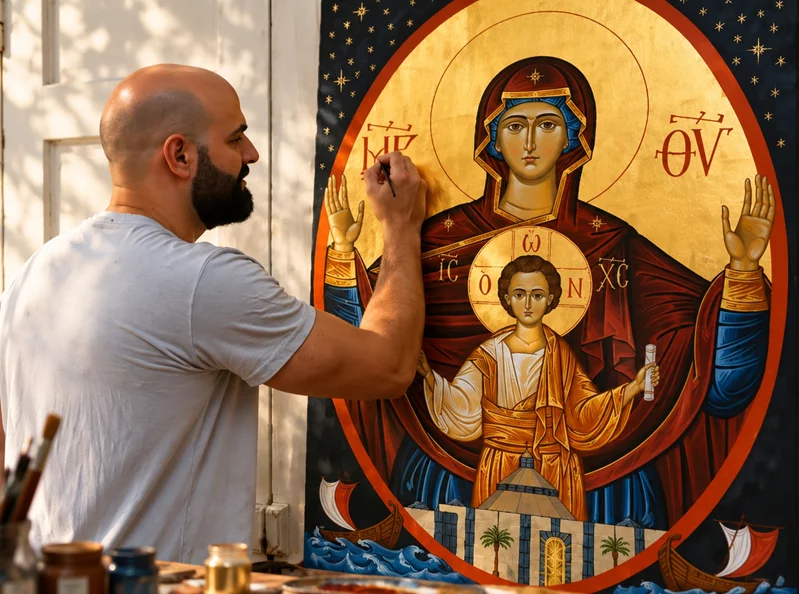 The sacred art of iconography in Lebanon